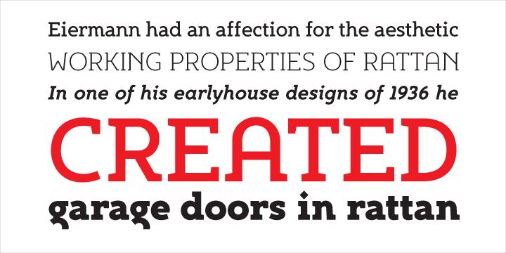 Example font Egon #4